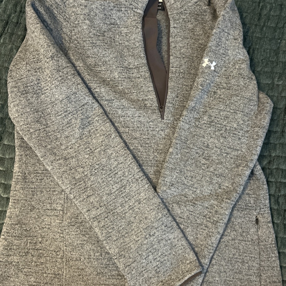 Under Armour Charcoal and Gray Full-Zip Jacket